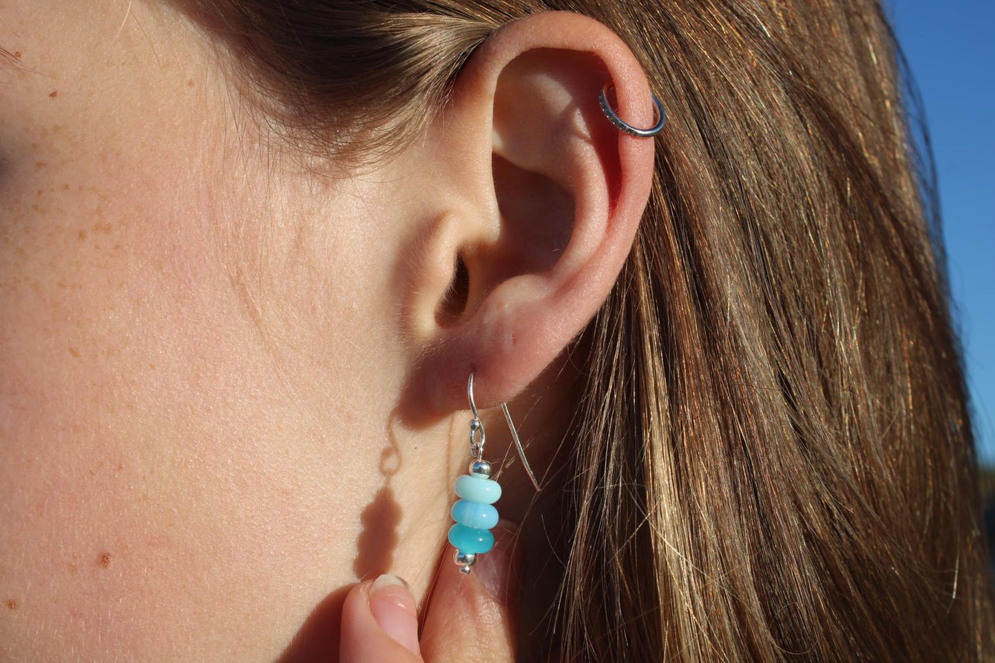 Blue Drift Earrings