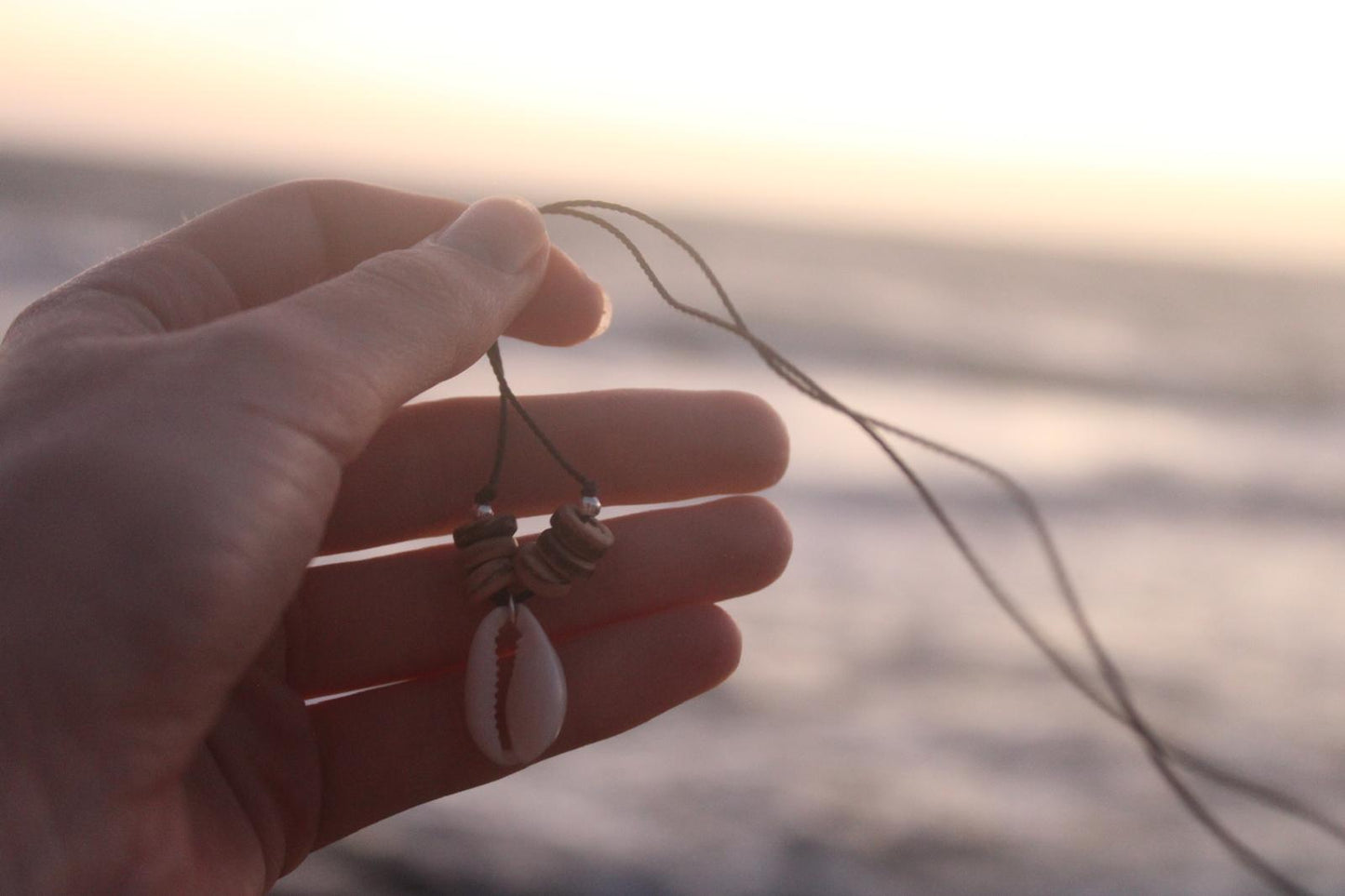 Driftwood Cowrie Necklace